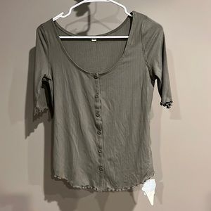 NWT Gelato Pique ribbed top